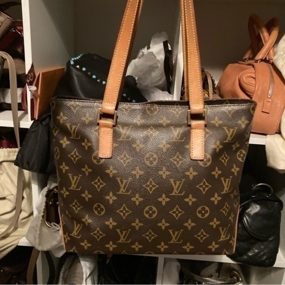 Louis Vuitton authentic 2001 vintage piano cabas tote bag